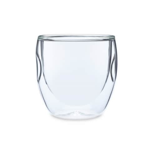 Moderna Artisan Series Double Wall 8 oz Beverage Glasses - Set of