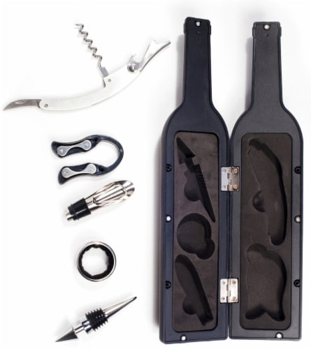 Ozeri 5-Piece Wine Bottle Corkscrew & Accessory Set, 1 - City Market