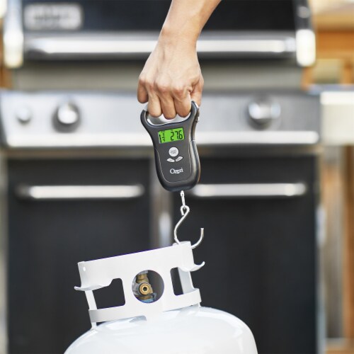 Ozeri LS2 Multifunction Propane Tank Scale and BBQ Gas Gauge, with Luggage and Fish Scale Perspective: back