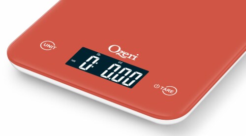 Ozeri Touch Professional Digital Kitchen Scale (12 lbs Edition) in Tempered Glass Perspective: back