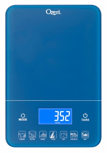 Ozeri Touch III 22 lbs (10 kg) Digital Kitchen Scale with Calorie Counter,  in Tempered Glass, 1 - Kroger