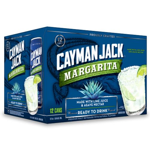 Cayman Jack® Ready to Drink Margarita Cocktail Perspective: back