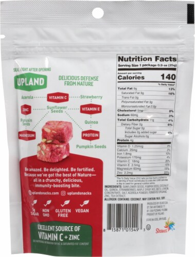 Upland Strawberry & Beet Freeze Dried Bites Perspective: back