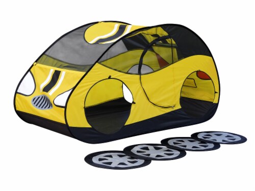 GigaTent Yellow Car Play Set Perspective: back