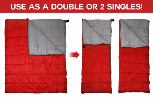 GigaTent 2 Person Sleeping Bag Perspective: back
