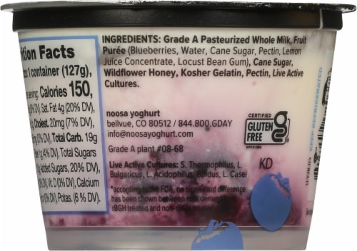 Noosa Blueberry Yogurt Perspective: back