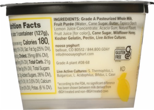 Noosa® Lemon Yoghurt Perspective: back