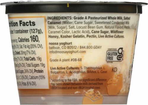 Noosa® Salted Caramel Yoghurt Perspective: back