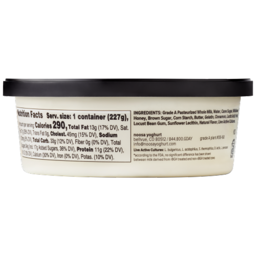 Noosa Cinnamon Roll Yoghurt Perspective: back