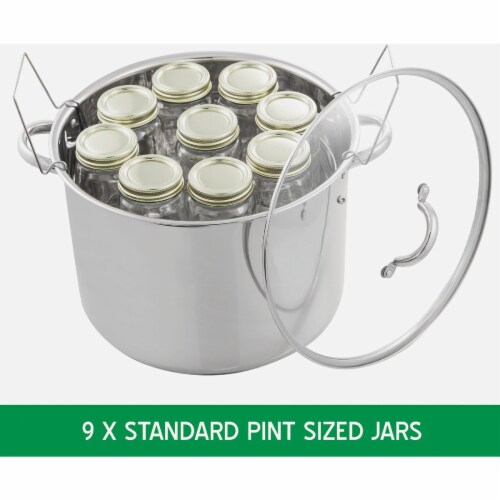 McSunley Stainless Steel Canner - 21.5 QT Perspective: back