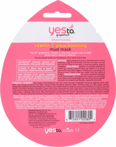 Yes To Grapefruit Vitamin C Boosting Mud Mask Perspective: back