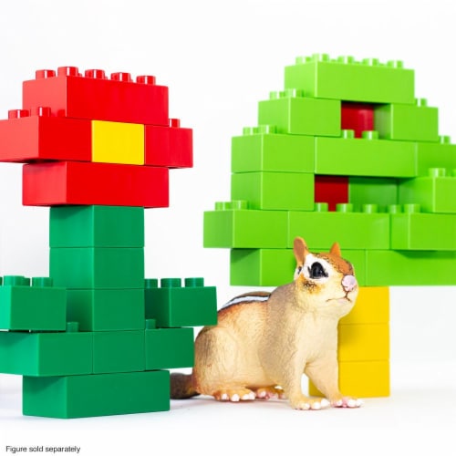 100 Pcs BiOBUDDi Assorted Blocks Set Perspective: back