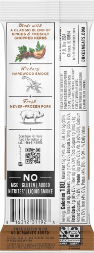 Duke's Original Recipe Smoked Shorty Sausages Perspective: back