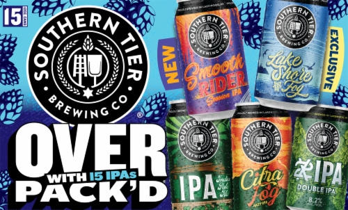 Southern Tier Brewing Company Overpack'd Sampler Beer Variety Pack Perspective: back