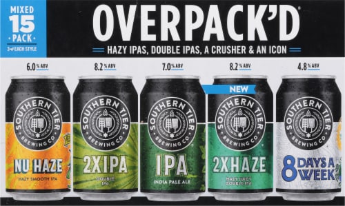 Southern Tier Brewing Company Overpack'd Sampler Beer Variety Pack Perspective: back