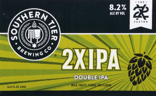 Southern Tier Brewing Company 2X Double IPA Beer Perspective: back