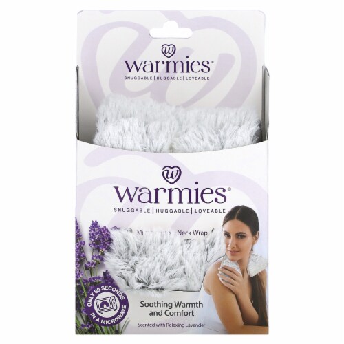 Warmies® Plush Hot/Cold Wrap - Gray Perspective: back