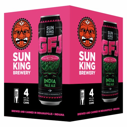 Sun King Brewery GFJ India Pale Ale Craft Beer Perspective: back
