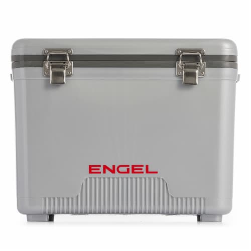 Engel 19 Quart 32 Can Leak Proof Odor Resistant Insulated Cooler Drybox, Black