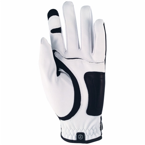 Zero Friction Men's Performance Universal Fit Left Hand Golf Glove - White Perspective: back