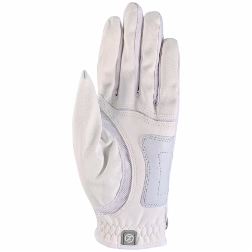 Zero Friction Ladies' Performance Universal Fit Left Hand Golf Glove - White Perspective: back