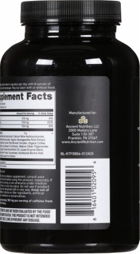 Ancient Nutrition KetoFIRE Ketone Activator Capsules Perspective: back