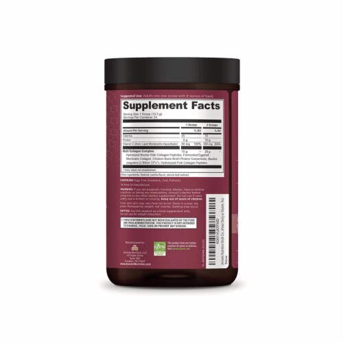 Ancient Nutrition Vanilla Multi Collagen Protein Perspective: back