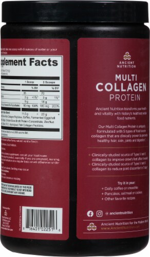 Ancient Nutrition Cold Brew Collagen Multi Collagen Protein Powder Perspective: back