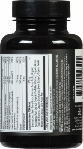 Ancient Nutrition B-Complex Vitamin Capsules Perspective: back