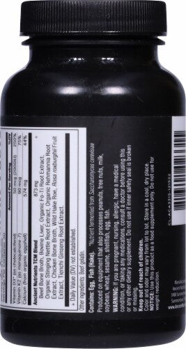 Ancient Nutrition Calcium Vitamin Capsules Perspective: back