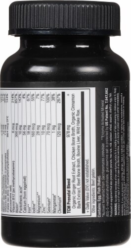 Ancient Nutrition Prenatal Vitamin Capsules Perspective: back
