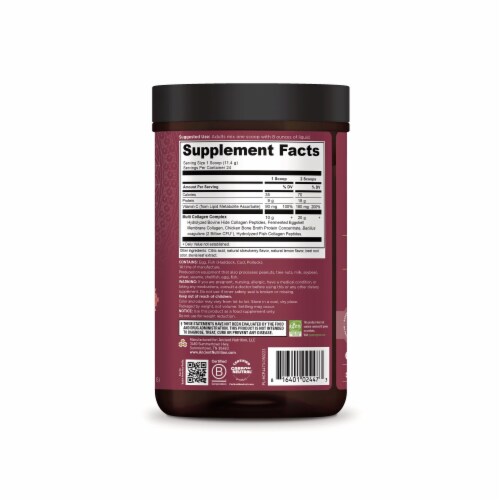Ancient Nutrition Strawberry Lemonade Multi Collagen Protein Powder Perspective: back