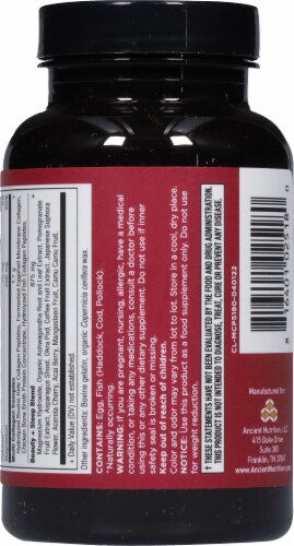 Ancient Nutrition Multi Collagen Protein Beauty + Sleep Capsules Perspective: back
