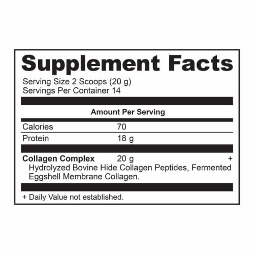 Ancient Nutrition Unflavored Collagen Peptides Dietary Supplement Powder Perspective: back