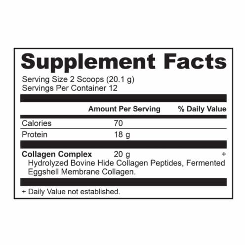 Ancient Nutrition Vanilla Flavor Collagen Peptides Dietary Supplement Perspective: back