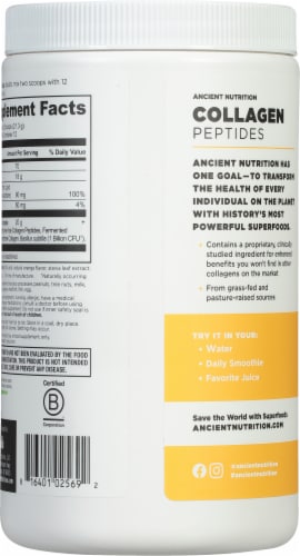 Ancient Nutrition Orange Flavor Collagen Peptides Dietary Supplement Perspective: back