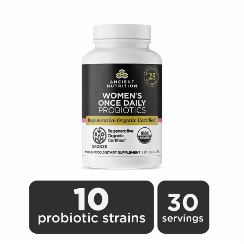 Ancient Nutrition Berry Flavored Organic Supergreens Dietary Supplement Perspective: back