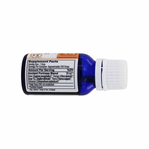 Ancient Nutrition Ancient Apothecary Organic Ancient Fortress Drops Perspective: back