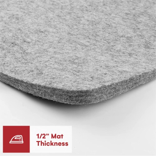13.5 x17  Precision Quilting Tools Wool Ironing Mat for Quilting Perspective: back