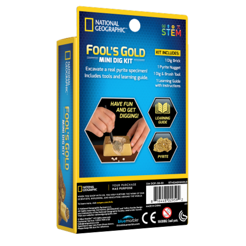 National Geographic Mini Dig Fool's Gold Perspective: back