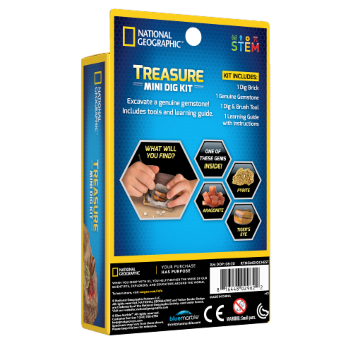 National Geographic™ Treasure Mini Dig Kit Perspective: back