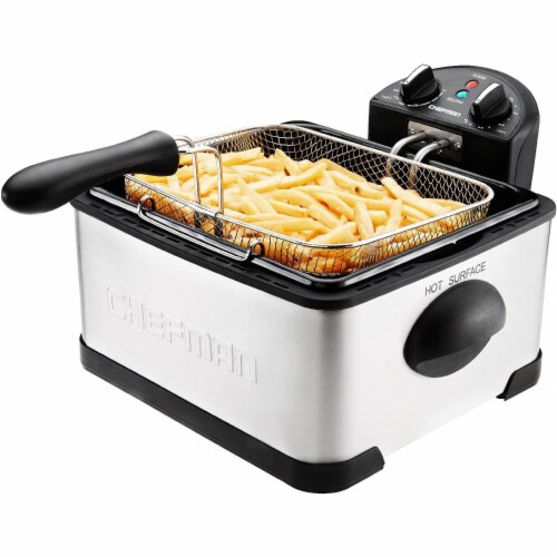Chefman Stainless Steel Deep Fryer Perspective: back