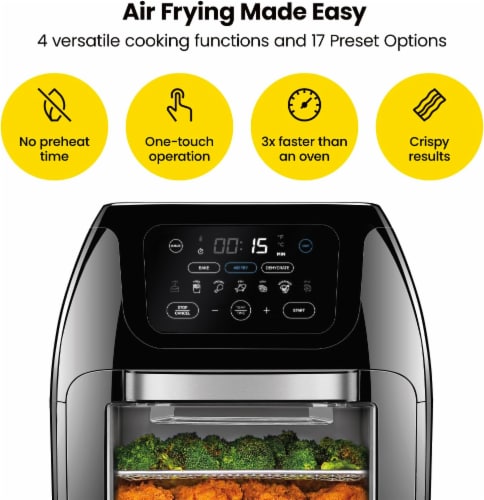 Chefman Digital Air Fryer + Oven - Black, 1 ct - Fry's Food Stores