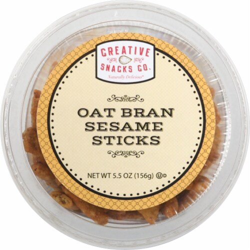 Creative Snacks Co. Oat Bran Sesame Sticks Perspective: back