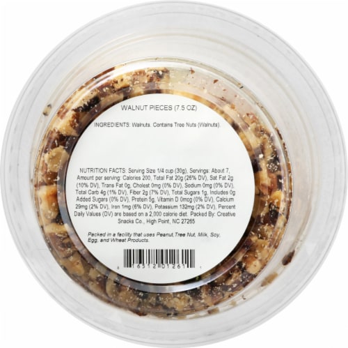 Creative Snacks Co. Walnut Pieces Perspective: back