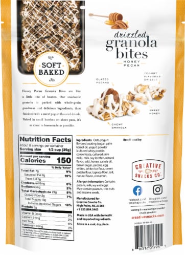 Creative Snacks Co.™ Honey Pecan Granola Drizzlers Perspective: back