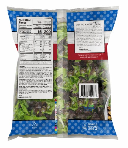 Josie's Organics Rustic Tomato Parmesan Premium Salad Kit Perspective: back