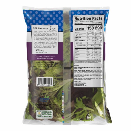 Josie's Organics Berry Balsamic Salad Kit Perspective: back