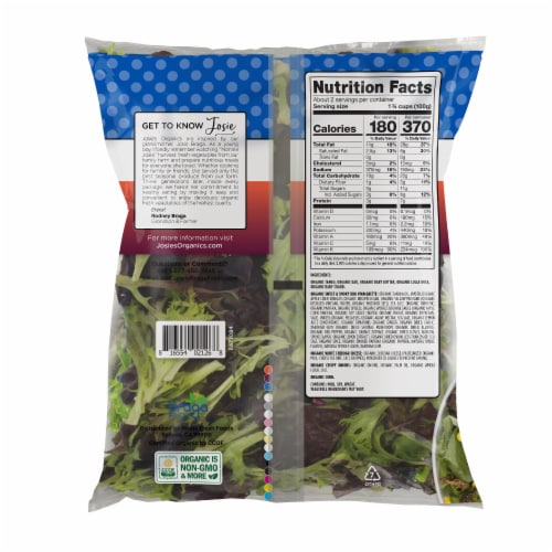 Josie's Organic Sweet & Smoky BBQ Salad Kit Perspective: back