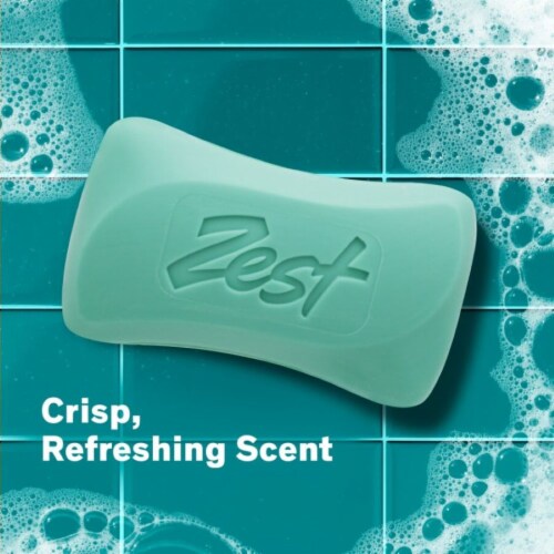 Zest® 8-Pack Bar Soap Refreshing Aqua Scent With Vitamin E Perspective: back